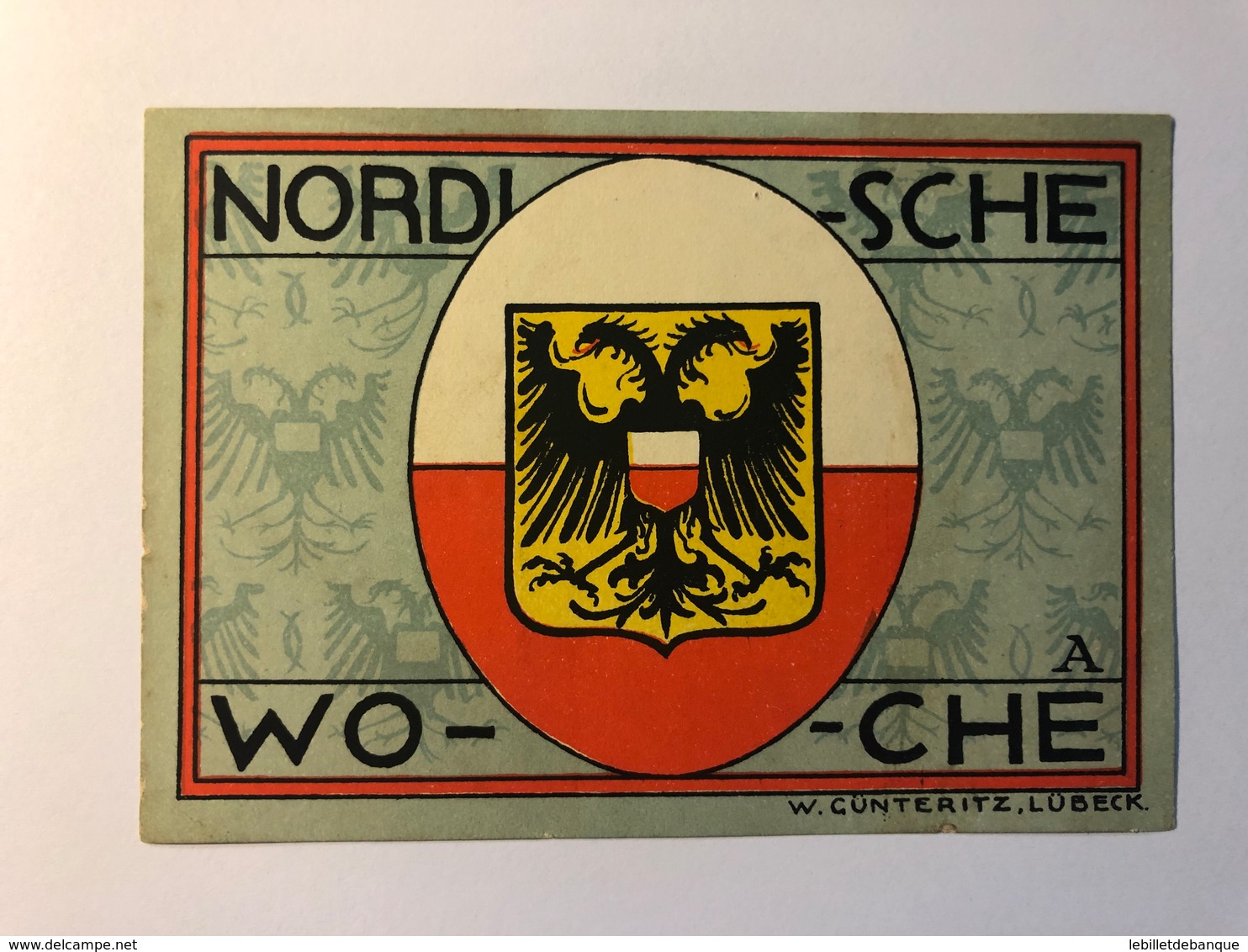 Allemagne Notgeld Lubeck 50 Pfennig - Collections