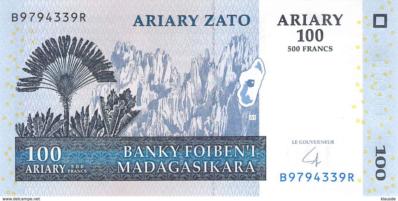 100 Ariary Madagaskar 2004 UNC - Madagaskar