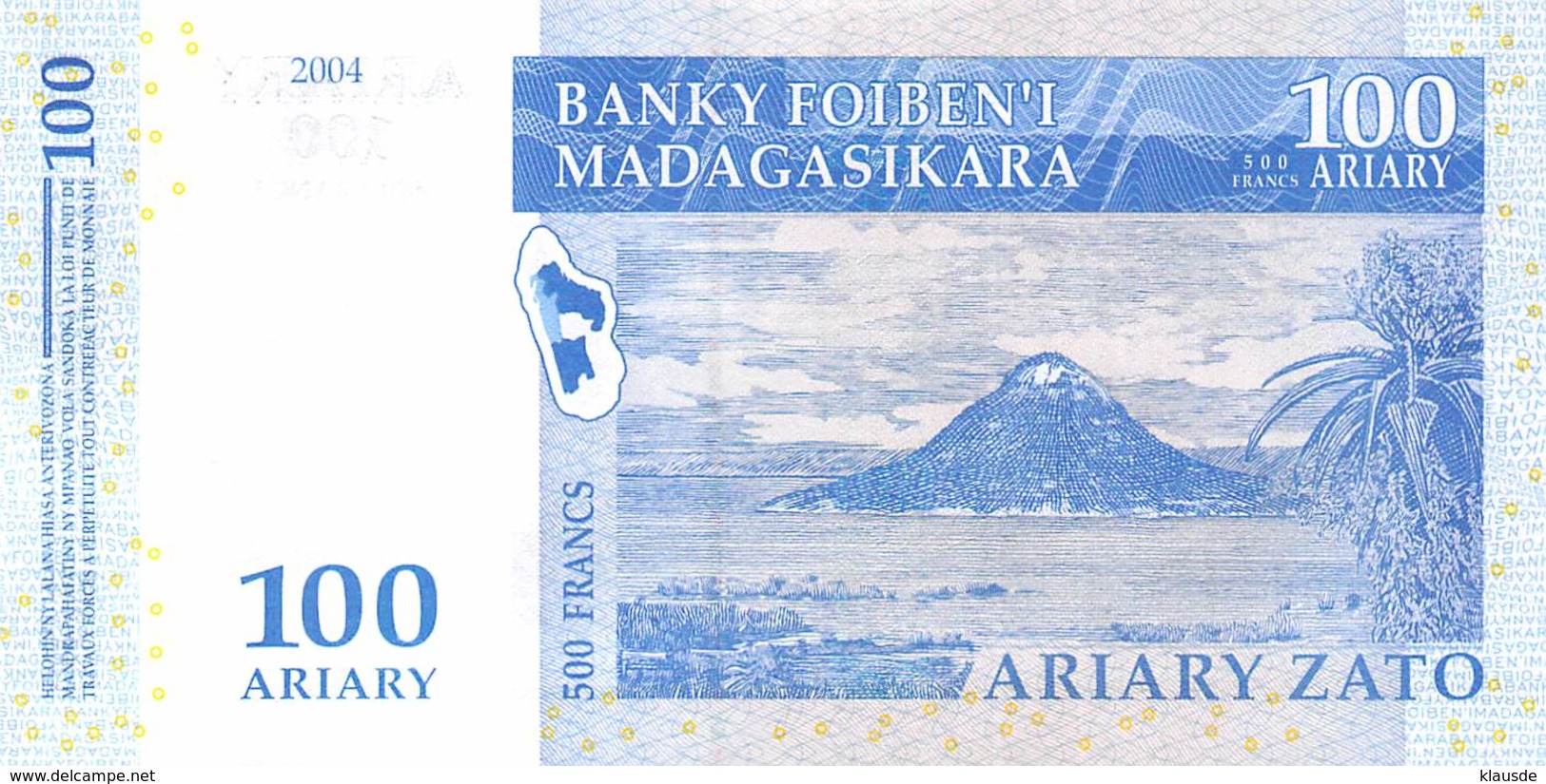 100 Ariary Madagaskar 2004 UNC - Madagaskar