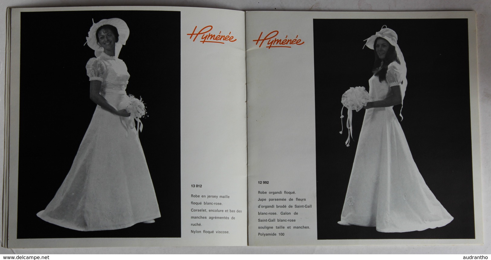 Brochure Publicitaire Ancienne 25 Robes De Mariée Hyménée Paris Pierre Bazin Confection à Vire - Wedding