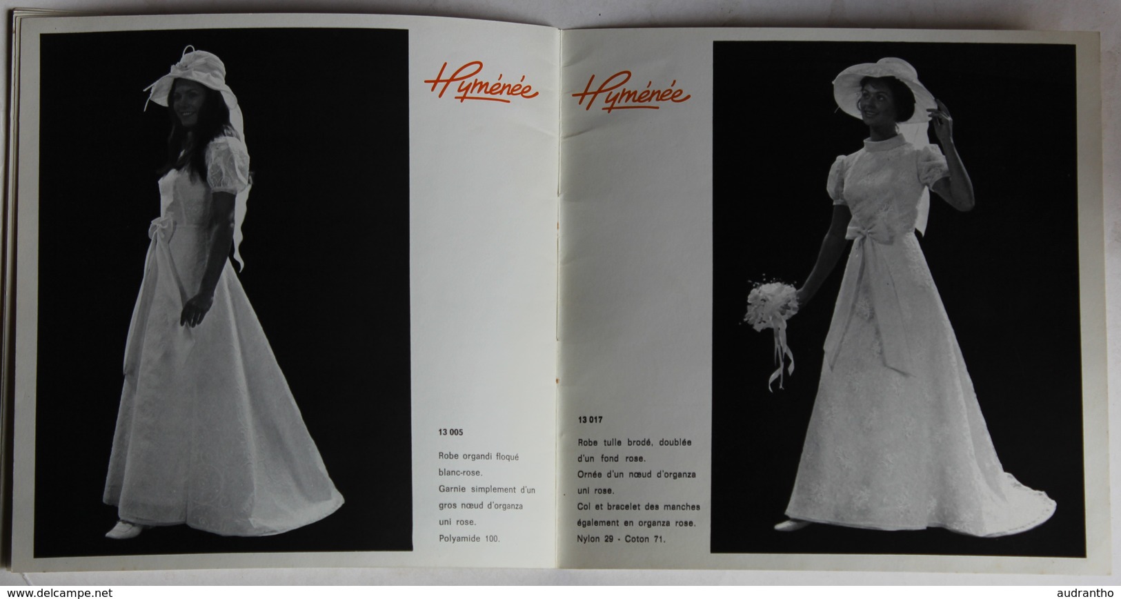 brochure publicitaire ancienne 25 robes de mariée Hyménée Paris Pierre Bazin confection à Vire