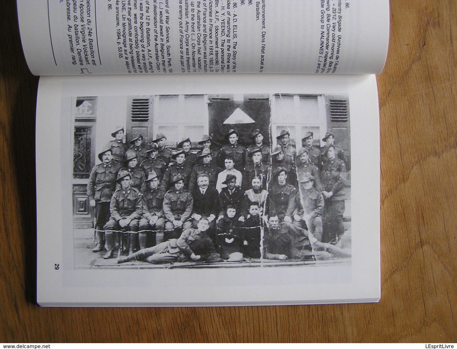 LE SEJOUR DES FORCES AUSTRALIENNES à Nalinnes et Environs Hiver 1918 1919 Guerre 14 18 Australian Jamioulx Charleroi