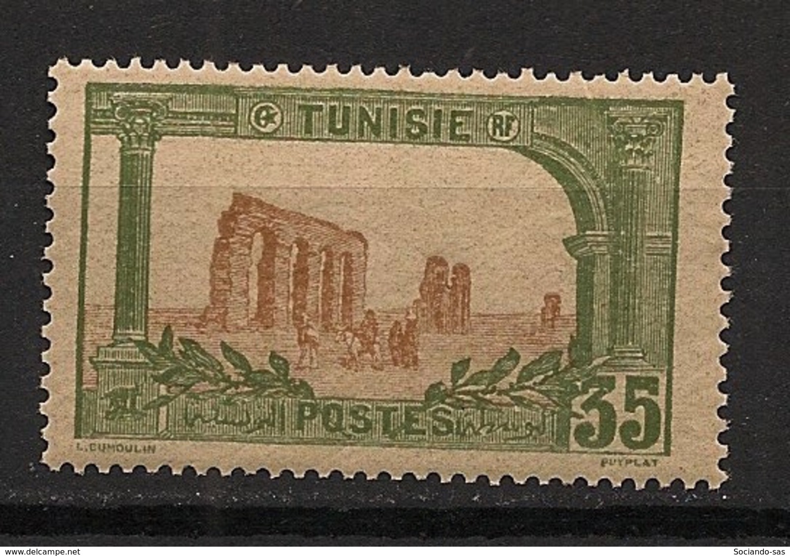 Tunisie - 1906-20 - N°Yv. 37 - Zaghouan 35c - Neuf  Luxe ** / MNH / Postfrisch - Neufs