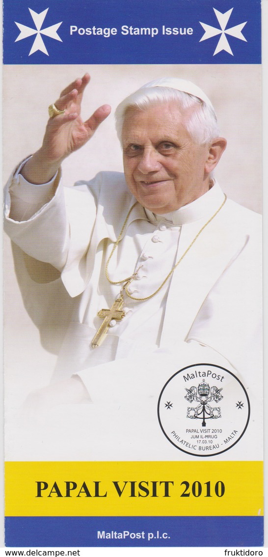 Malta 2010 Brochure About Block Papal Visit To Malta - Benedict XVI - Malta