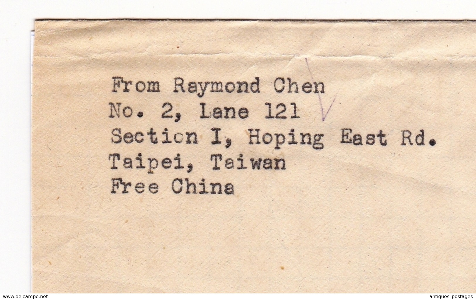 Registered Letter 1962 TAIPEI Taiwan Newark USA Raymond Chen Air Mail Chine China  臺北市 中華民國 中国 - Storia Postale