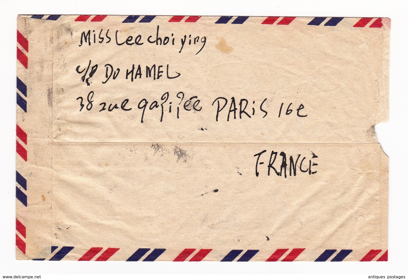 Lettre Chine China Paris 1968 Lee Choi Ying 中国 - Covers & Documents