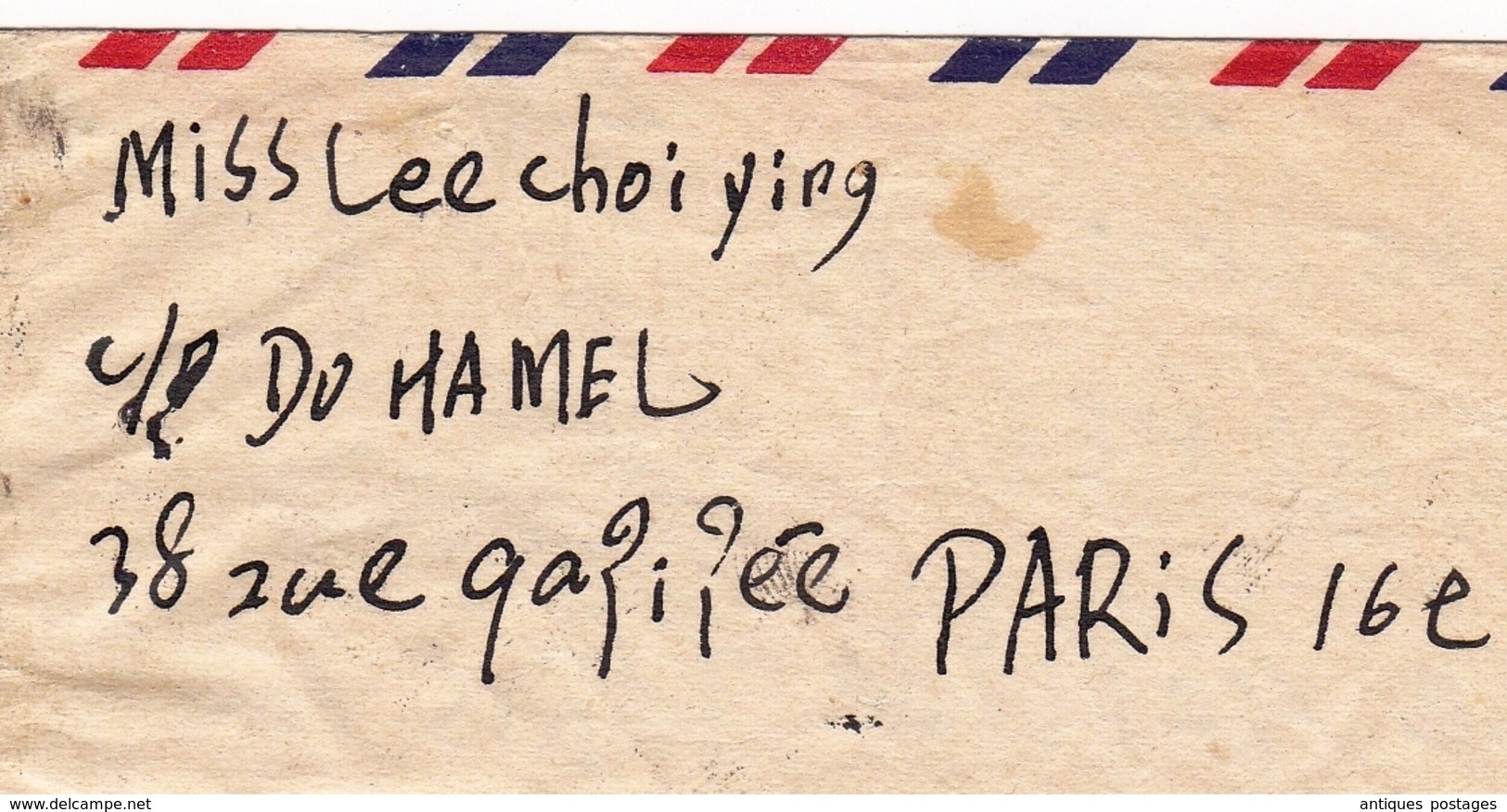 Lettre Chine China Paris 1968 Lee Choi Ying 中国 - Covers & Documents