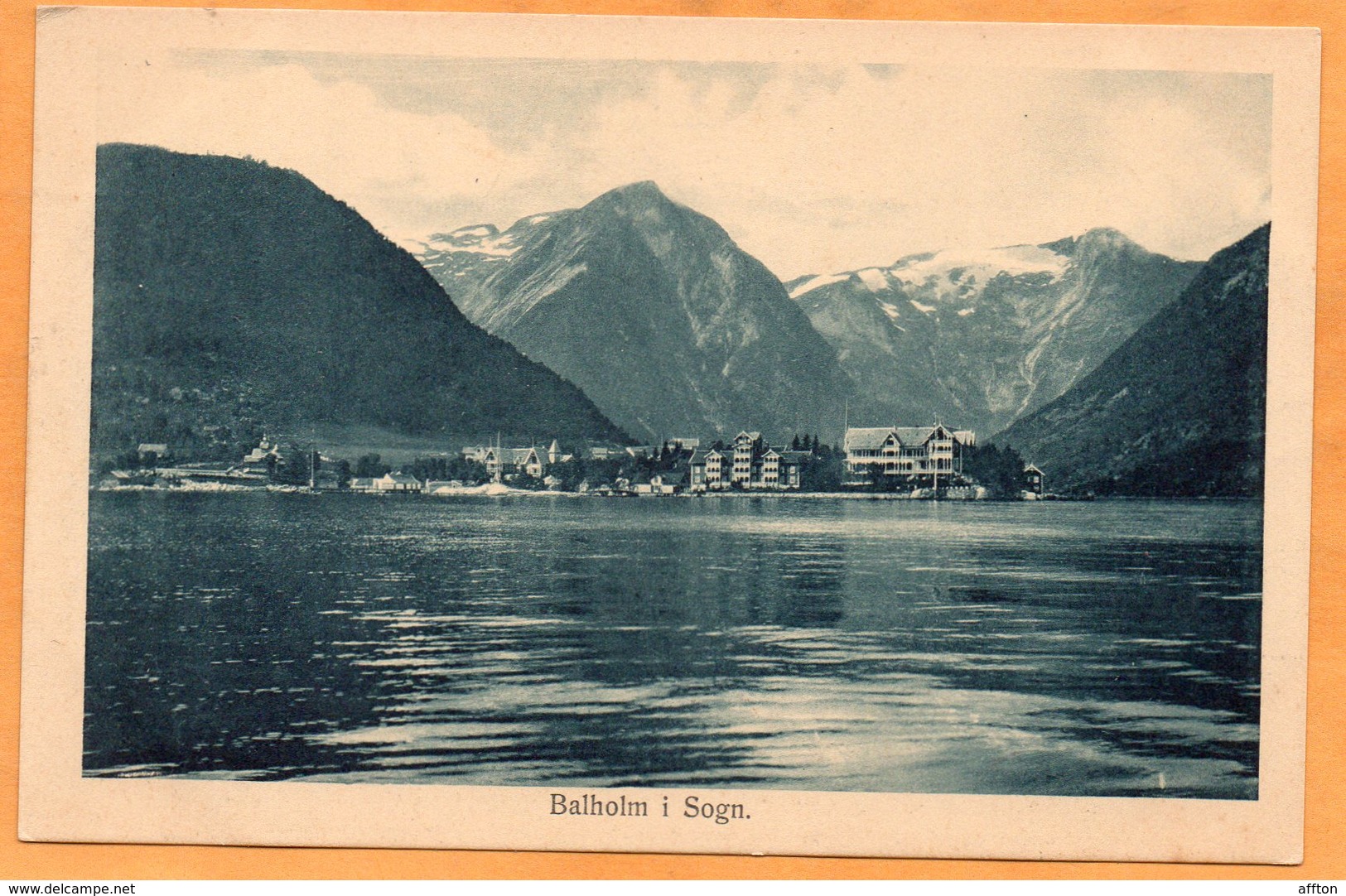 Balholm I Sogn Norway 1910 Postcard - Norway