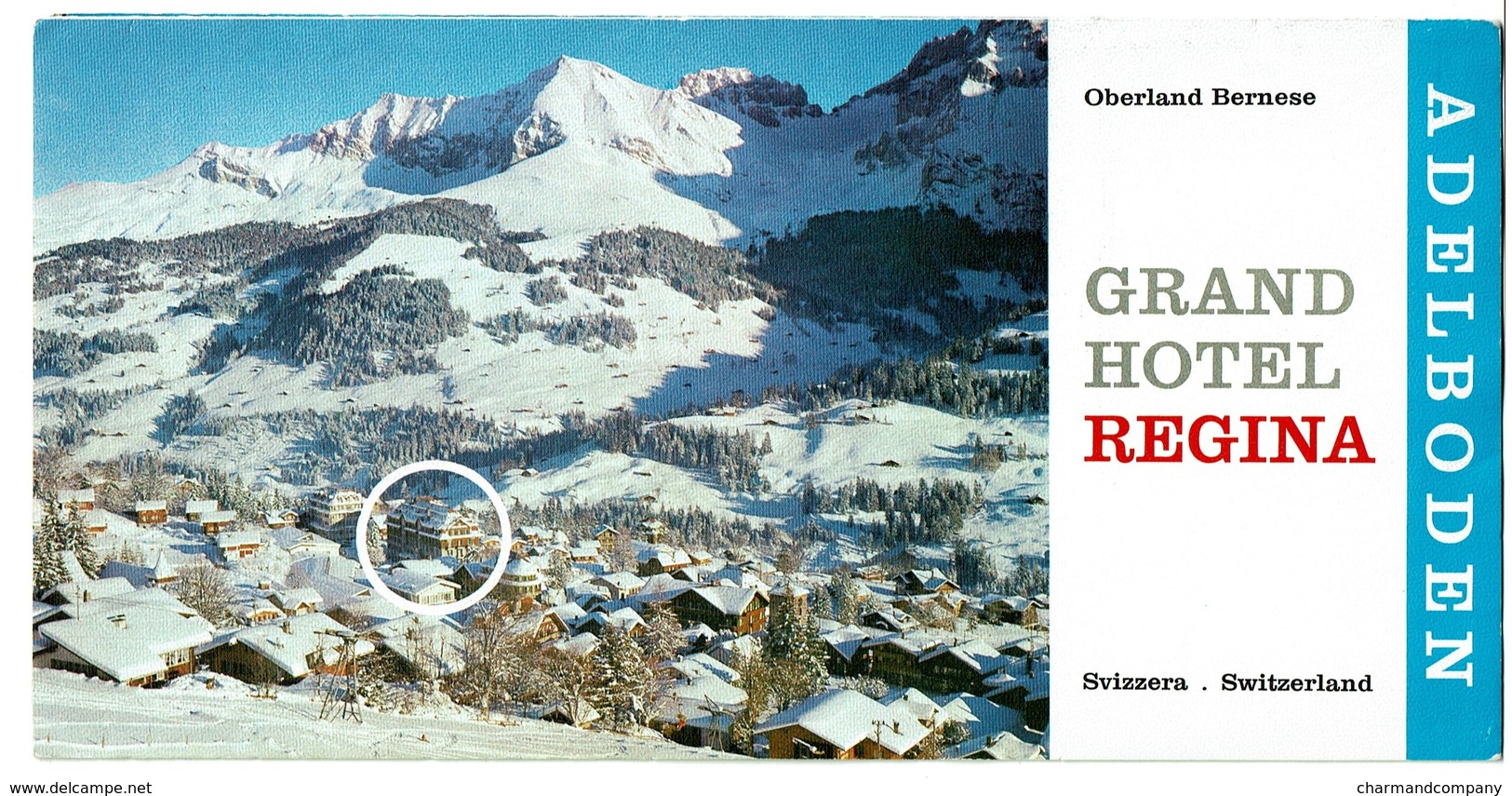 Dépliant Touristique 1970 ADELBODEN Grand Hôtel Regina + Lettre Offre De Prix + Menus - 5 Scans - Dépliants Touristiques