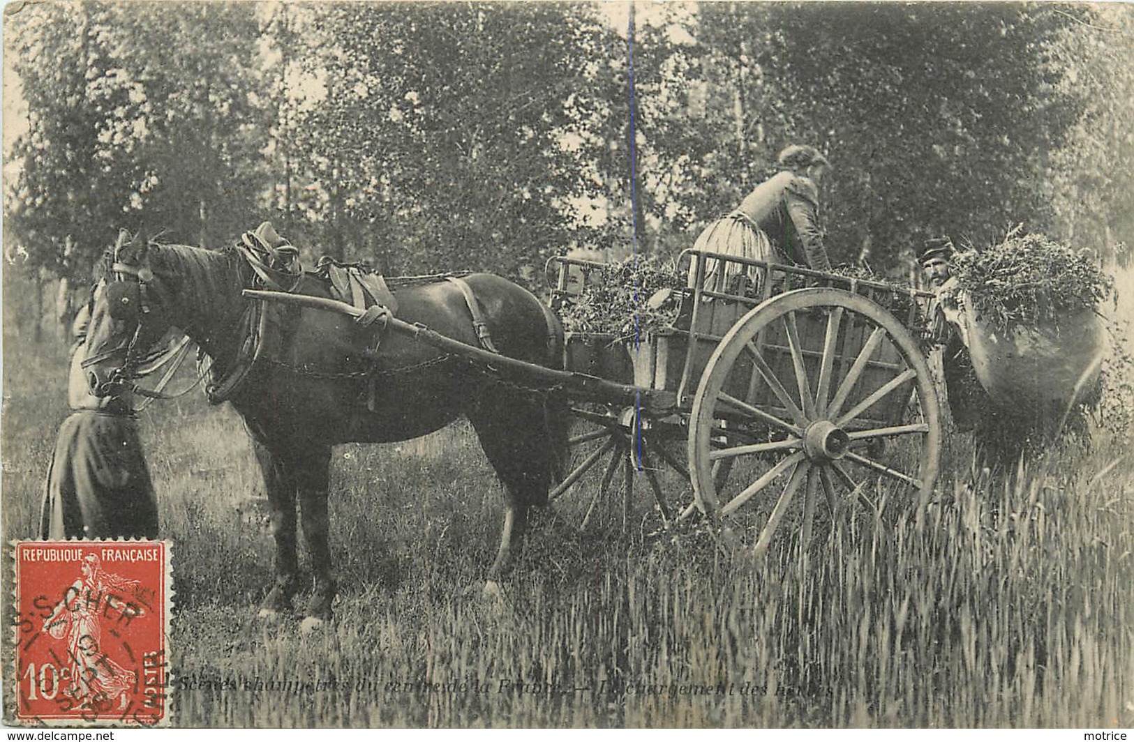 SCÈNES CHAMPÊTRES DU CENTRE DE LA FRANCE -  Le Chargement Des Herbes. - Cultures