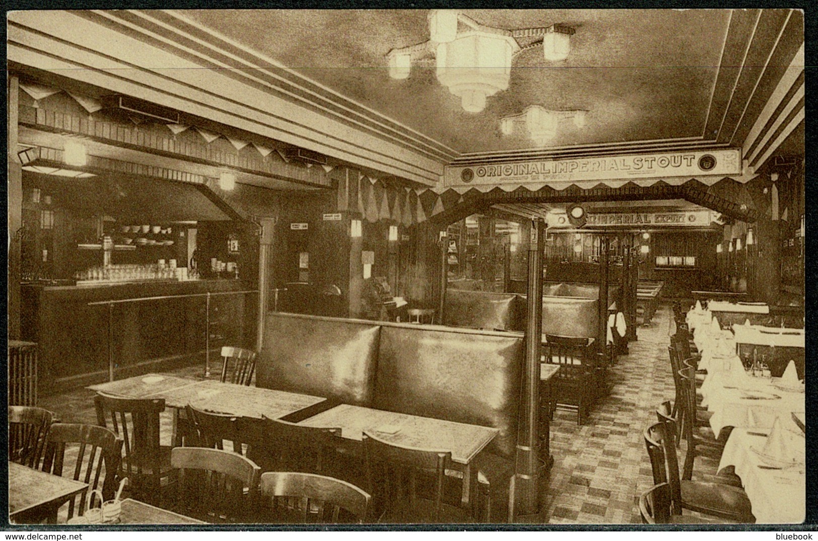 Ref 1297 - Postcard - Interior West End Hotel - Bruxelles Brussels - Belgium - Pubs, Hotels, Restaurants