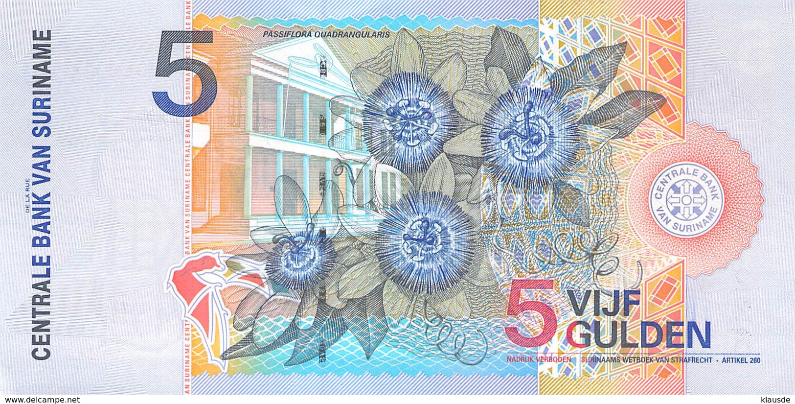 5 Gulden Suriname 2000 UNC - Surinam