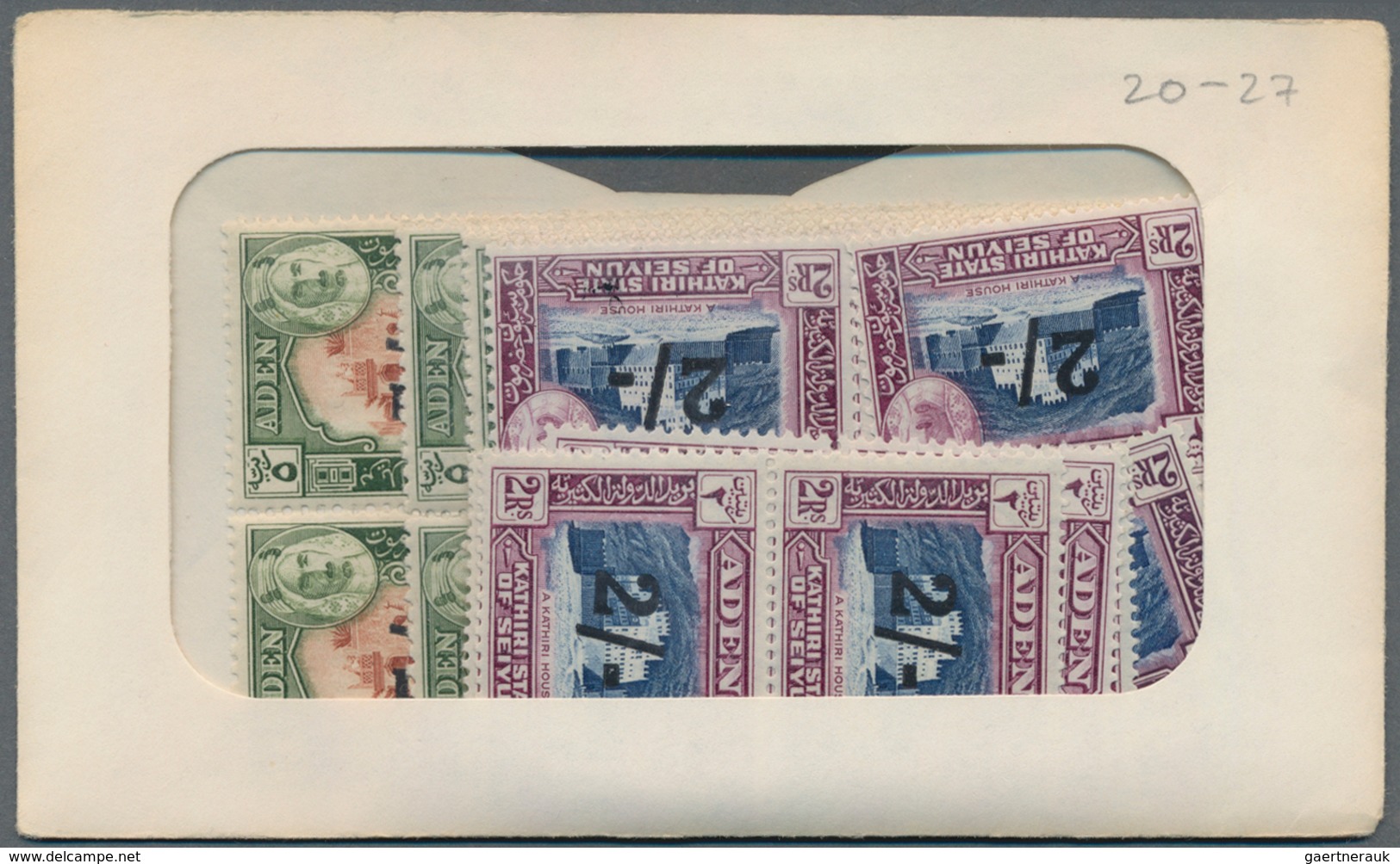 Aden: 1937/1967, Aden/Protectorates, comprehensive mint stock sorted in glassines/on stockcards with