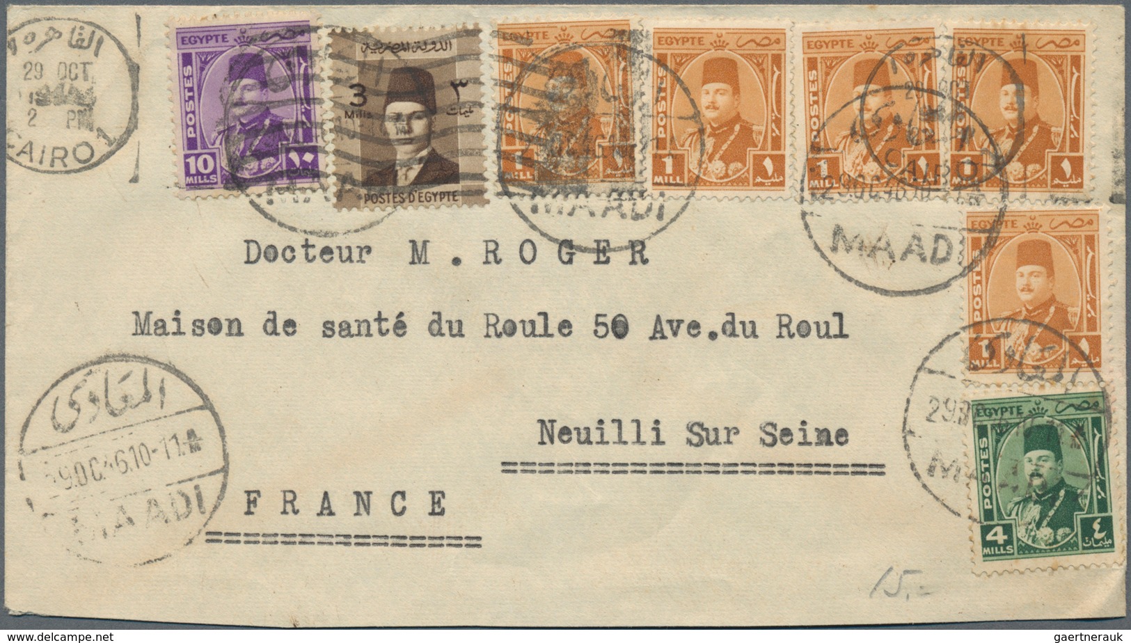 Ägypten: 1880's-1950's: About 115 Covers, Postcards And Postal Stationery Items, With Various Franki - 1866-1914 Khédivat D'Égypte