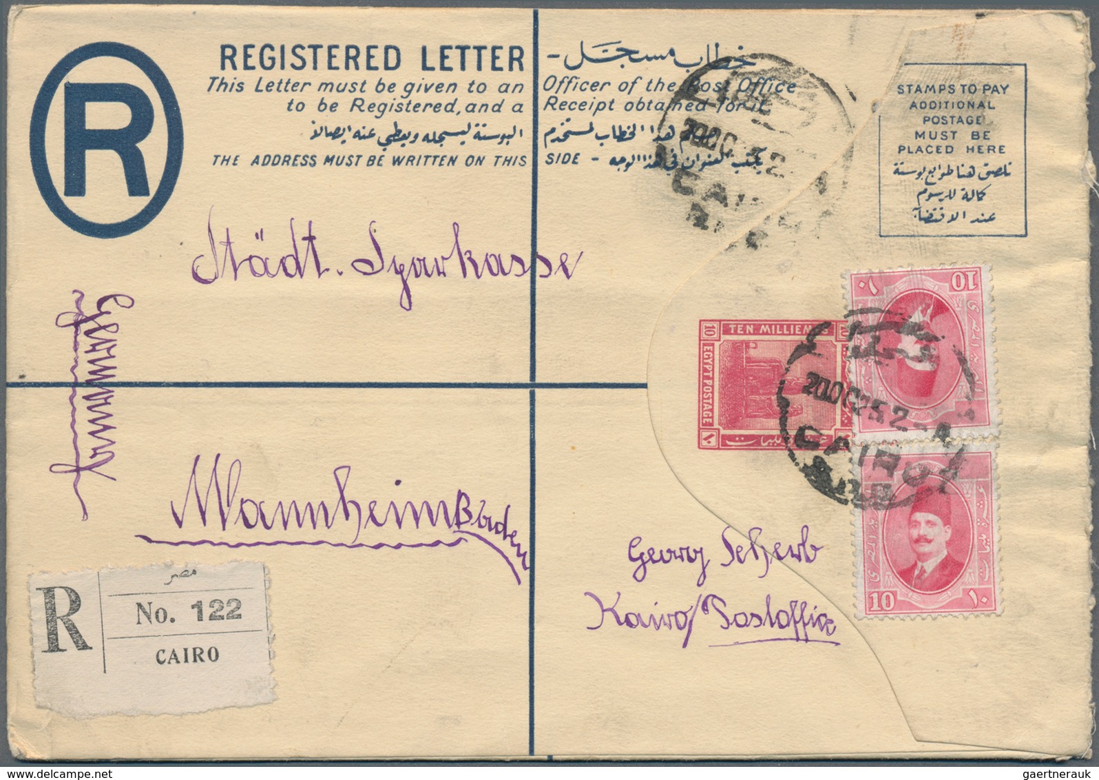 Ägypten - Ganzsachen: 1886/1970 (ca.) Holding Of About 215 Unused And Used Postal Stationery Postcar - Andere & Zonder Classificatie