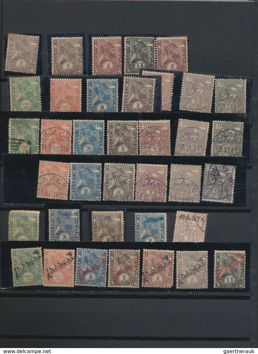 Äthiopien: 1894/1950 (ca.), Mainly Mint Collection In A Small Stockbook, Well Collected Throughout W - Äthiopien