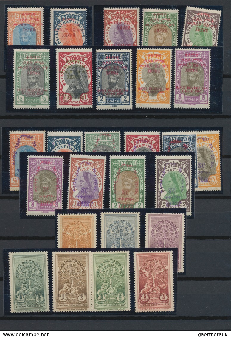 Äthiopien: 1894/1950 (ca.), Mainly Mint Collection In A Small Stockbook, Well Collected Throughout W - Etiopía