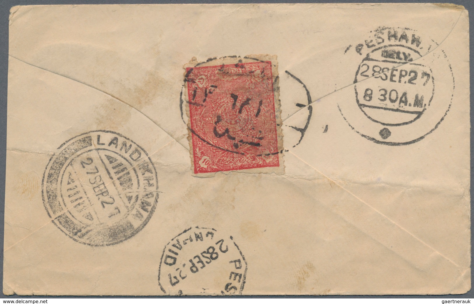 Afghanistan: 1871-1932, Collection of 44 covers, or parts of covers, and postal stationery items, mo