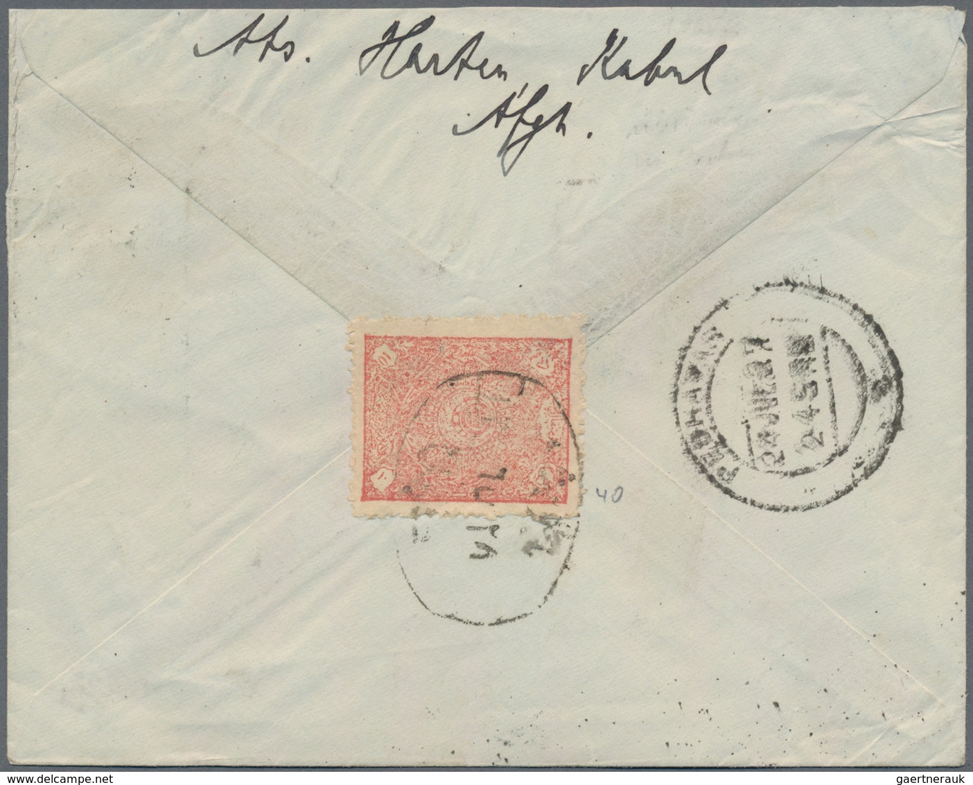 Afghanistan: 1924/1931, lot of ten commercial covers to Berlin/Germany, five pre-UPU period (combina