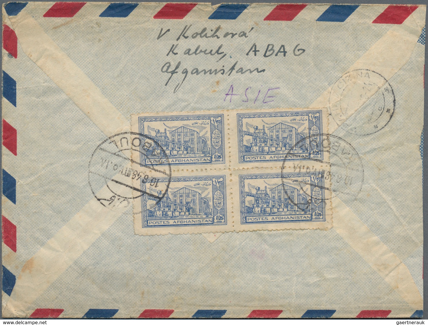 Afghanistan: 1928/1968, About 120 Covers Including A Great Deal Of Registered Airmail With Emphasis - Afghanistan