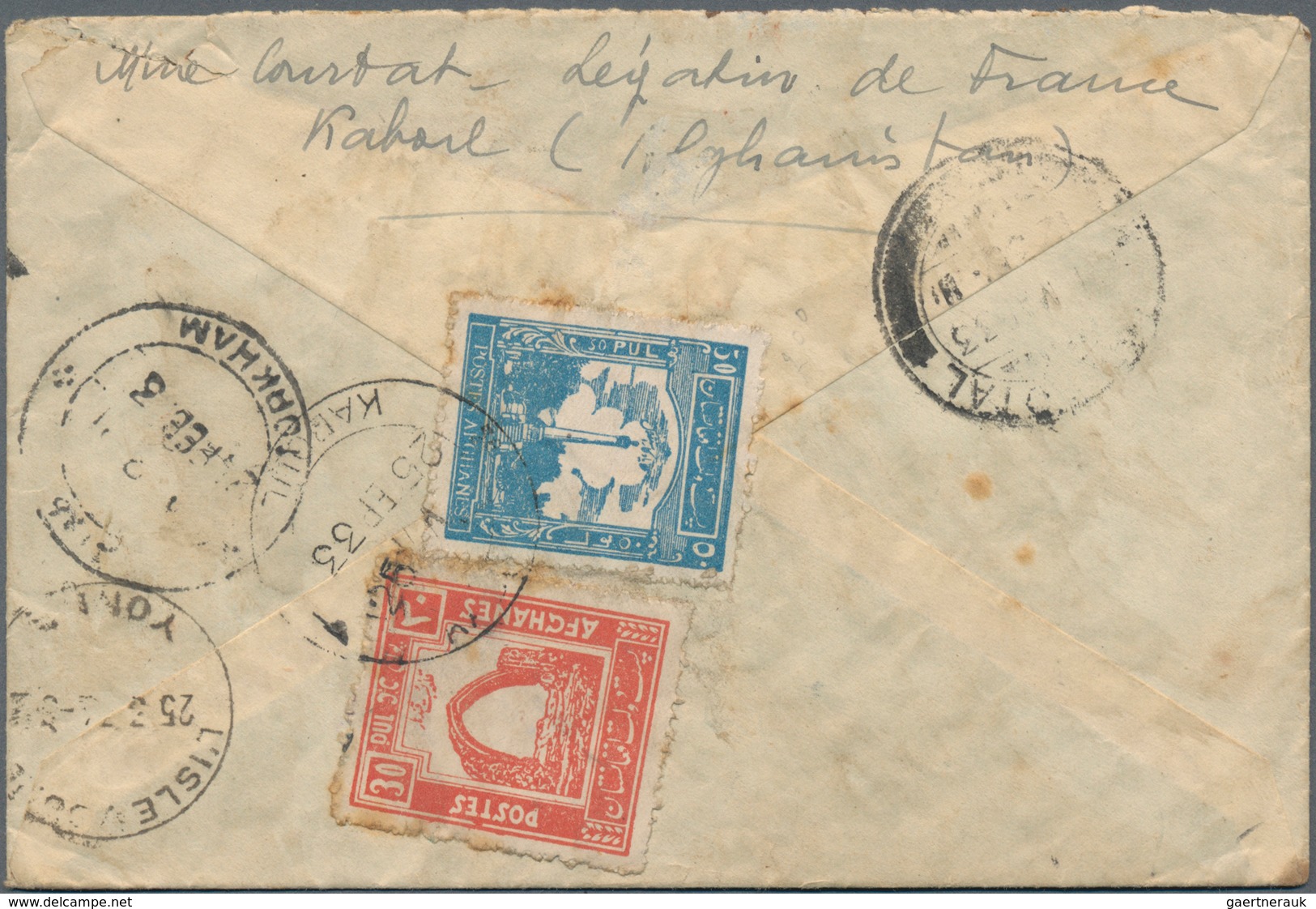 Afghanistan: 1928/1968, about 120 covers including a great deal of registered airmail with emphasis