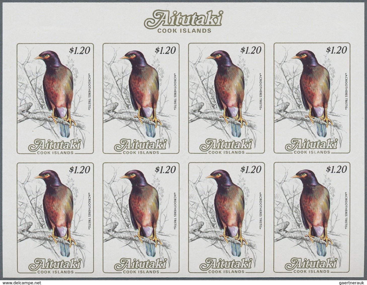 Aitutaki: 1973/1985, Lot Of 9135 IMPERFORATE (instead Of Perforate) Stamps And Souvenir Sheets MNH, - Aitutaki