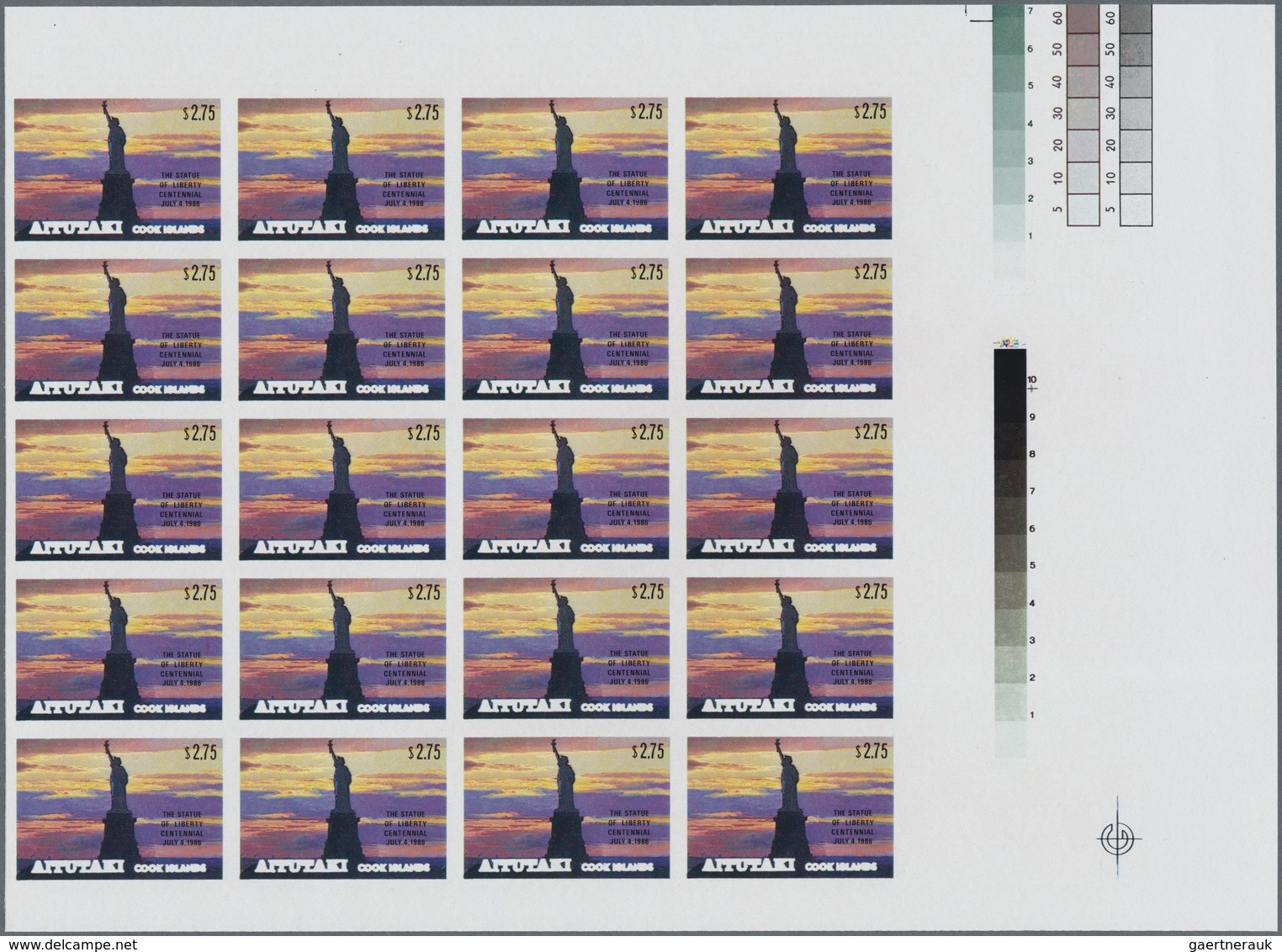 Aitutaki: 1973/1990 (ca.), duplicated accumulation in large box with mostly IMPERFORATE single stamp