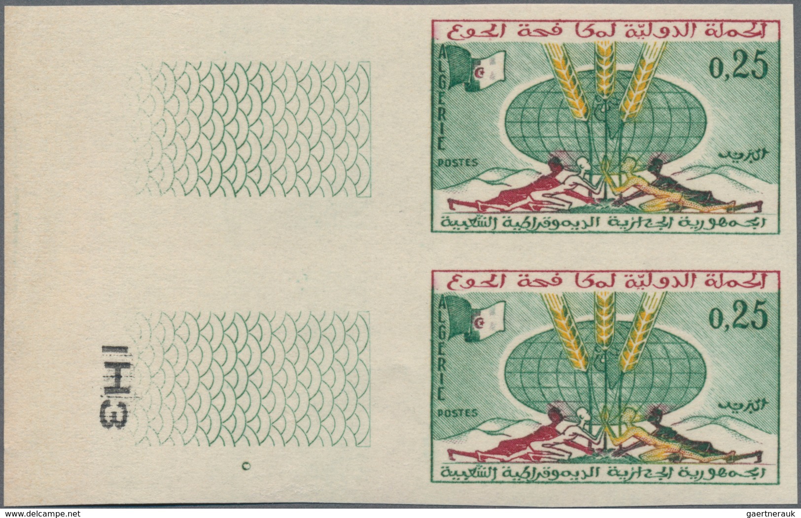 Algerien: 1974/1992 (ca.), duplicated accumulation in large box with a few earlier issues from 1955