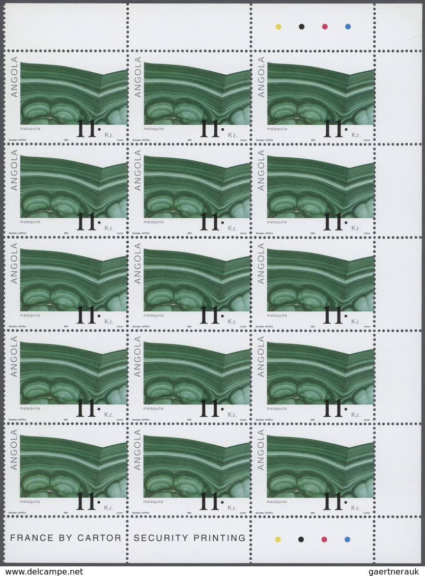 Angola: 2001/2005, Substantial Accumulation In A Box With Only Mint Never Hinged Stamps In Complete - Angola