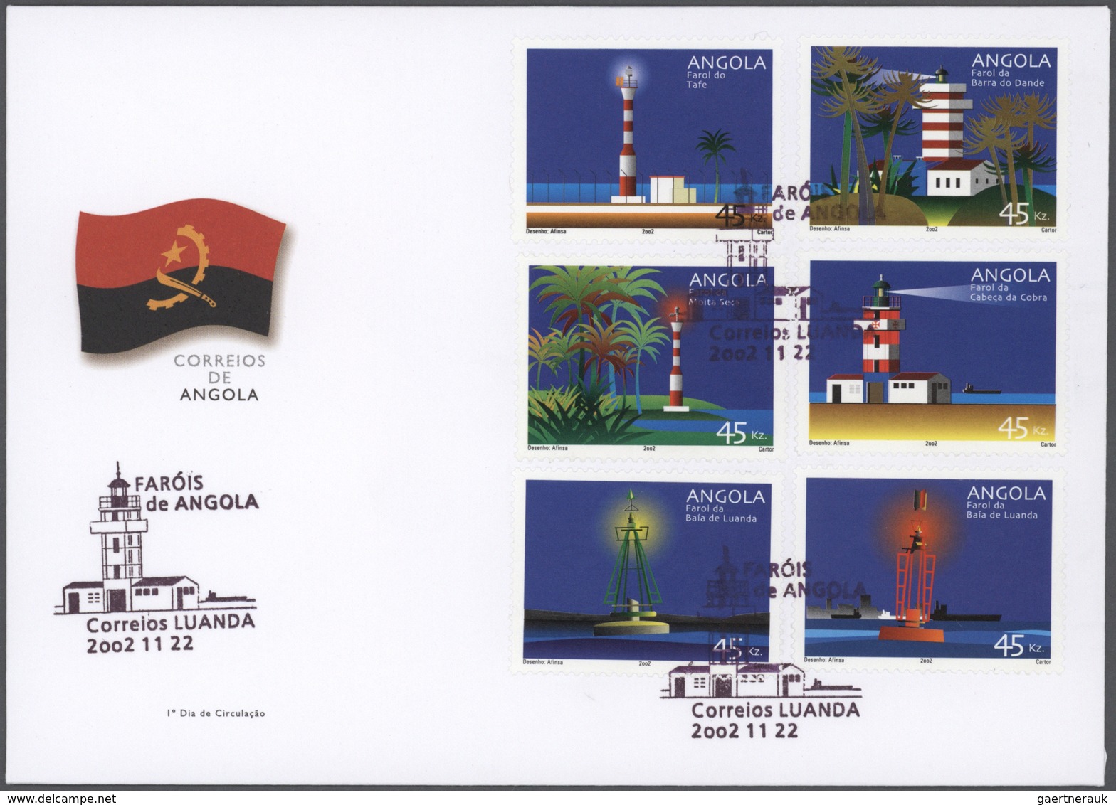 Angola: 2001/2005, Substantial Accumulation In A Box With Stamps In Complete Sets CTO With First Day - Angola