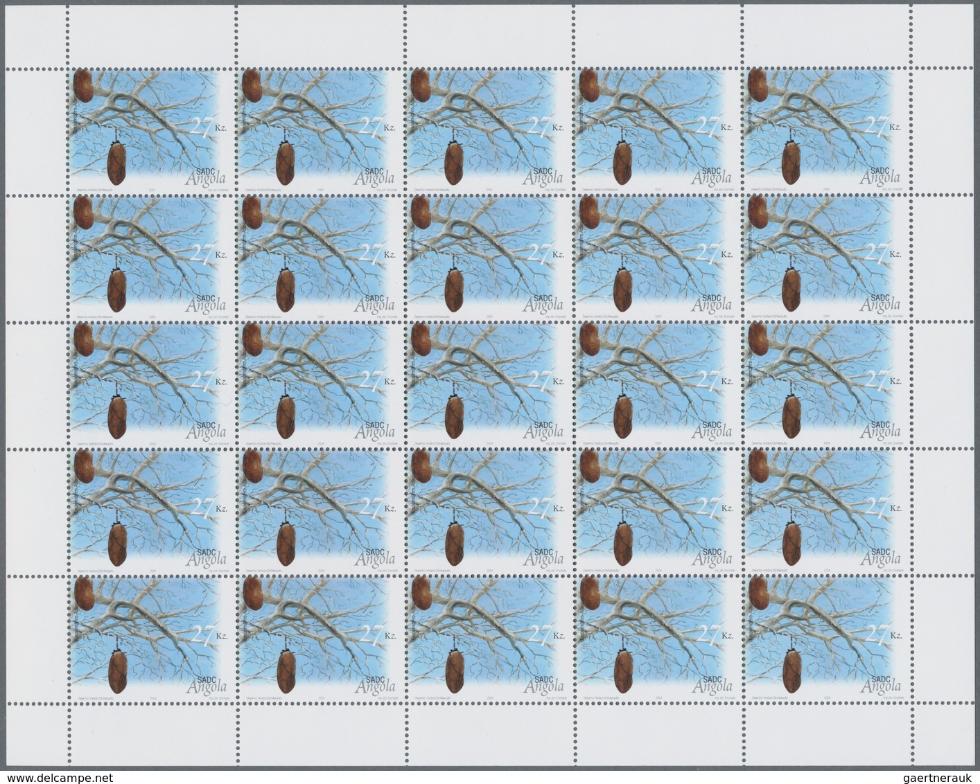 Angola: 2004, „CROP PLANTS “, Complete Set Of 4 In Sheets, In An Investment Lot Of 500 Sets And 500 - Angola