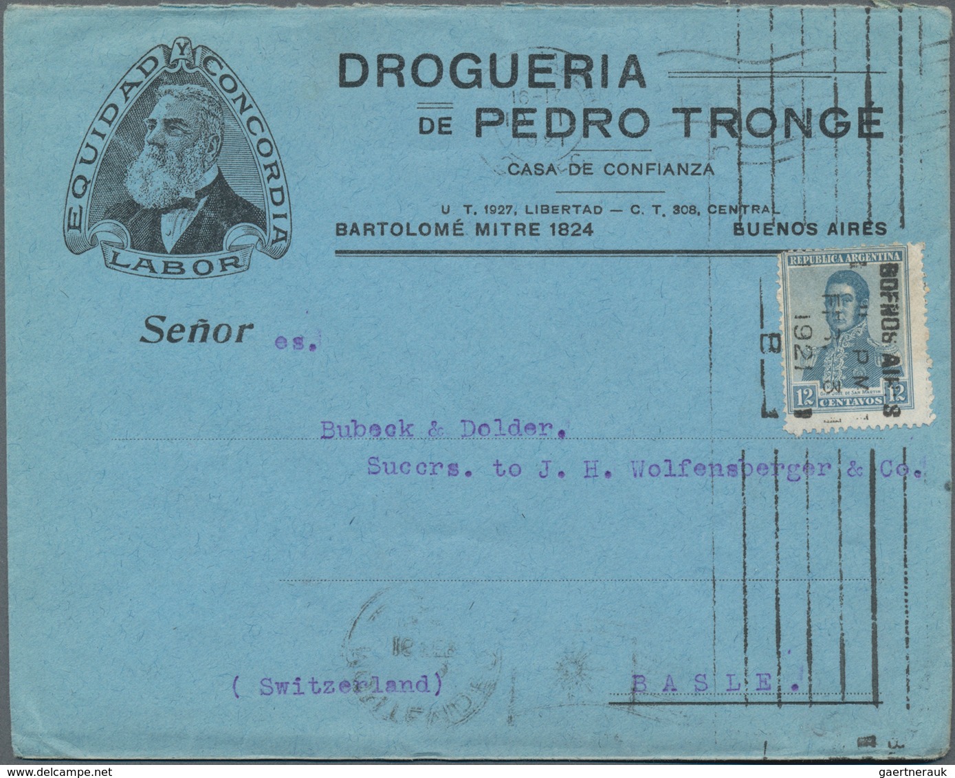 Argentinien: 1894/1954 (ca.), apprx. 290 covers and 17 mint/used stationery mostly from corresponden