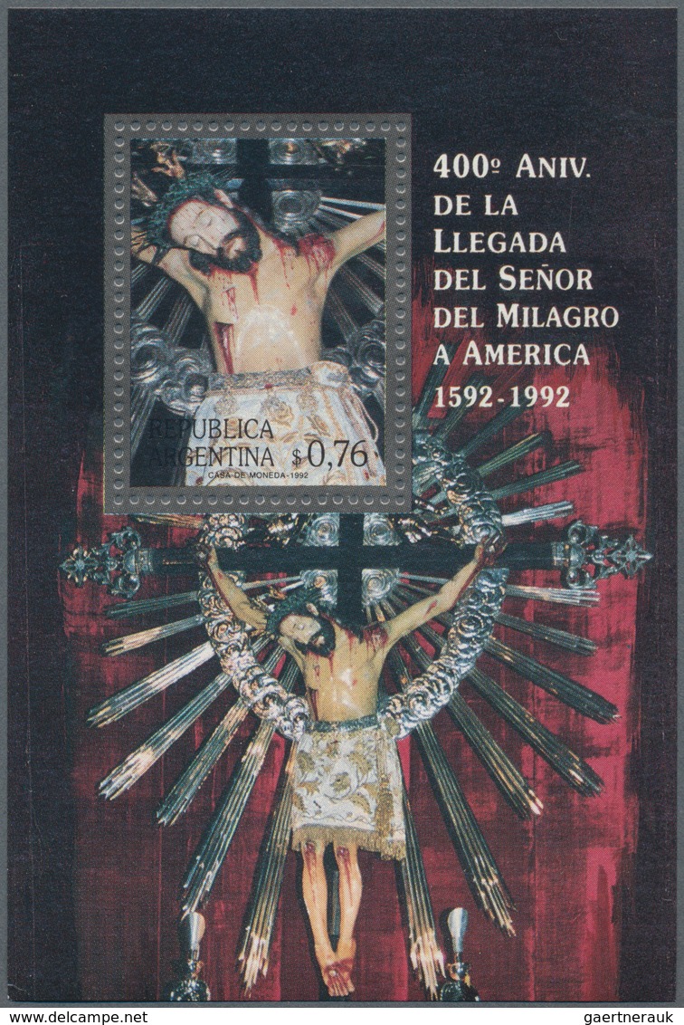 Argentinien: 1985/1993 (ca.), Unusual Large Stock With Thousands Of Stamps And Hundreds Of Miniature - Otros & Sin Clasificación