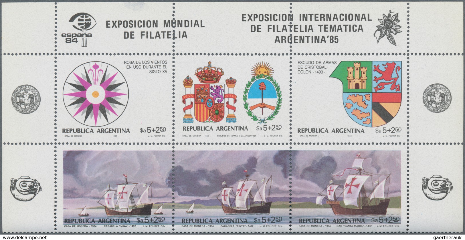 Argentinien: 1985/1993 (ca.), unusual large stock with thousands of stamps and hundreds of miniature