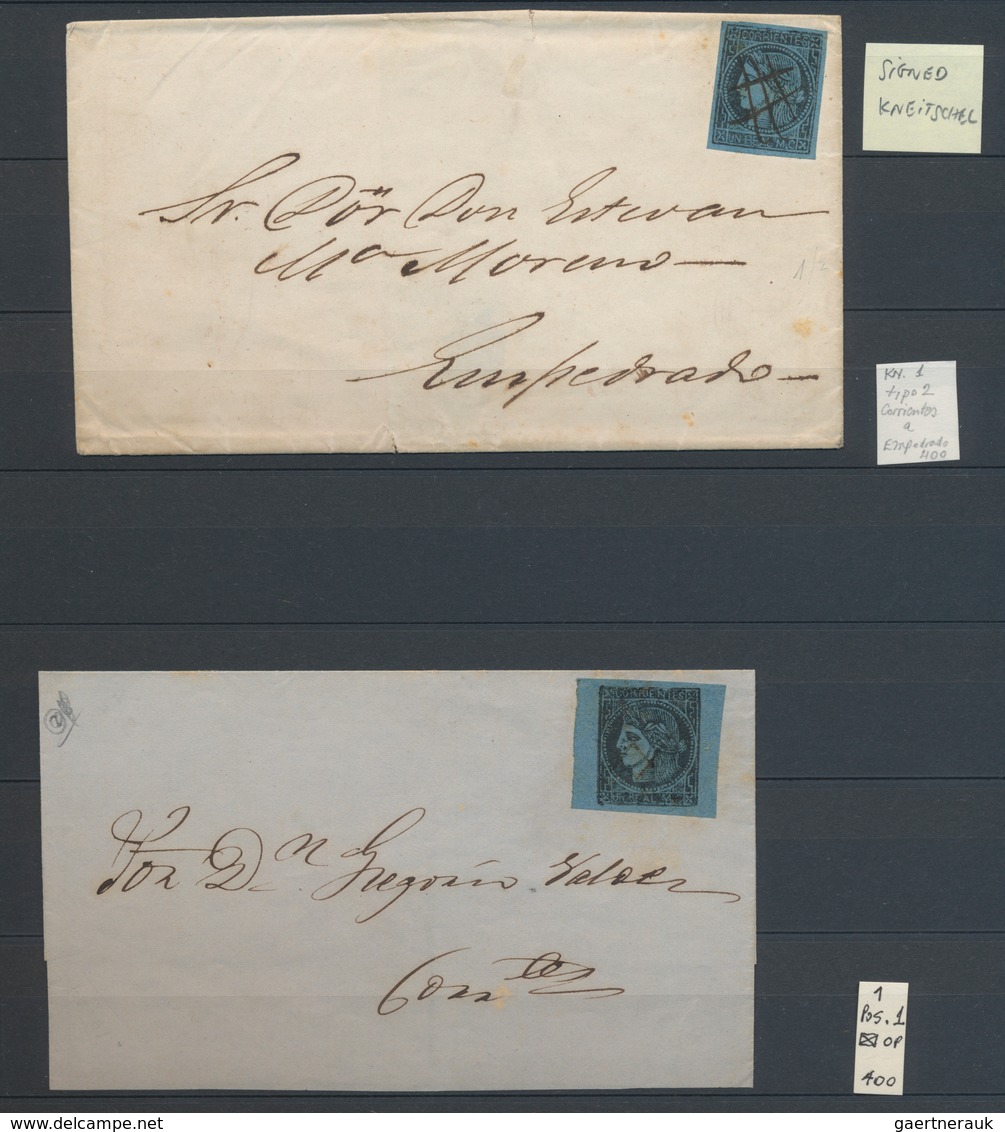 Argentinien - Provinzen: Corrientes: 1856-80, Collection Of Corrientes (Argentina) In One Stockbook, - Corrientes (1856-1880)