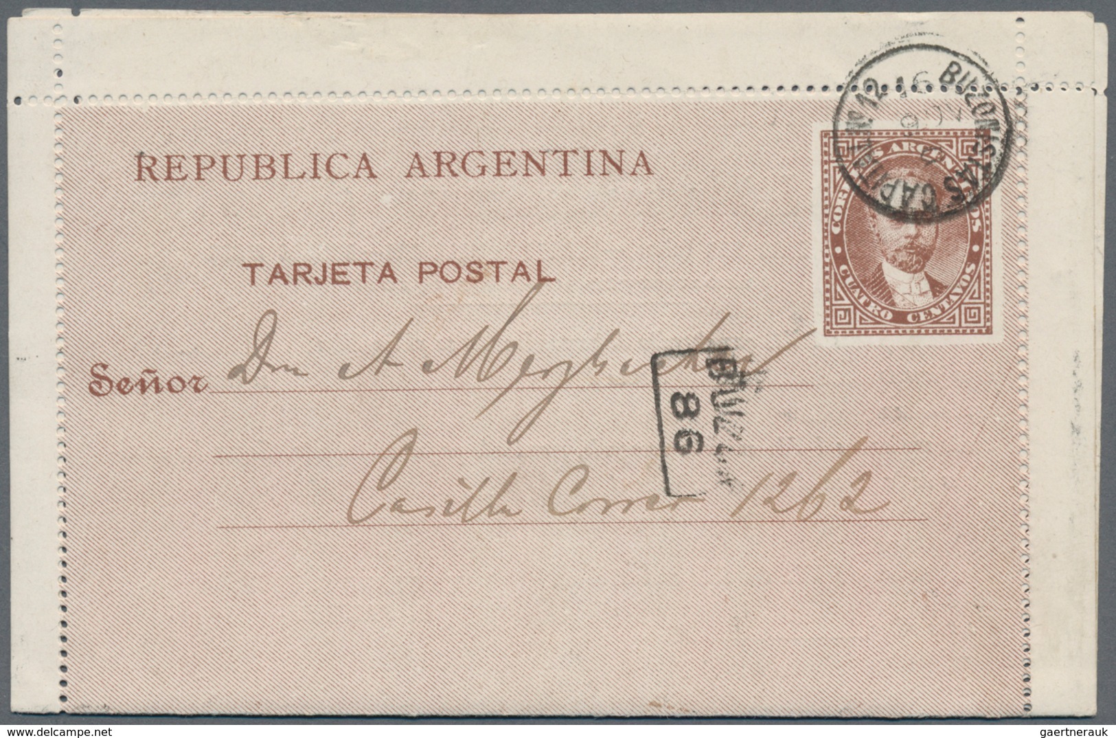 Argentinien - Ganzsachen: 1890/1903, Lot Of Apprx. 58 Used And Unused Stationeries, Comprising Cards - Postal Stationery
