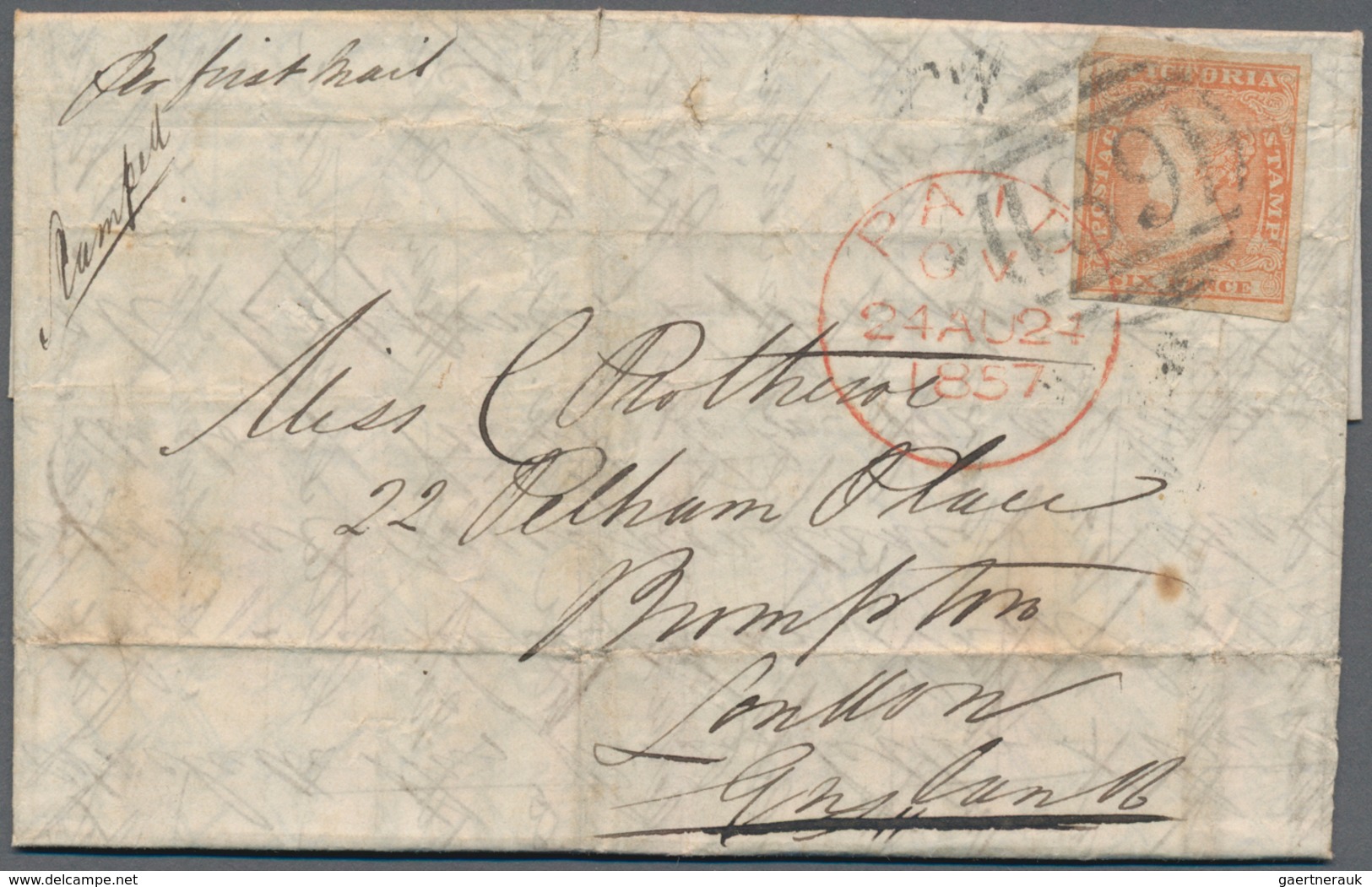 Australische Staaten: 1856/1908 (ca.), Accumulation With About 150 Covers And Postal Stationeries (p - Collections