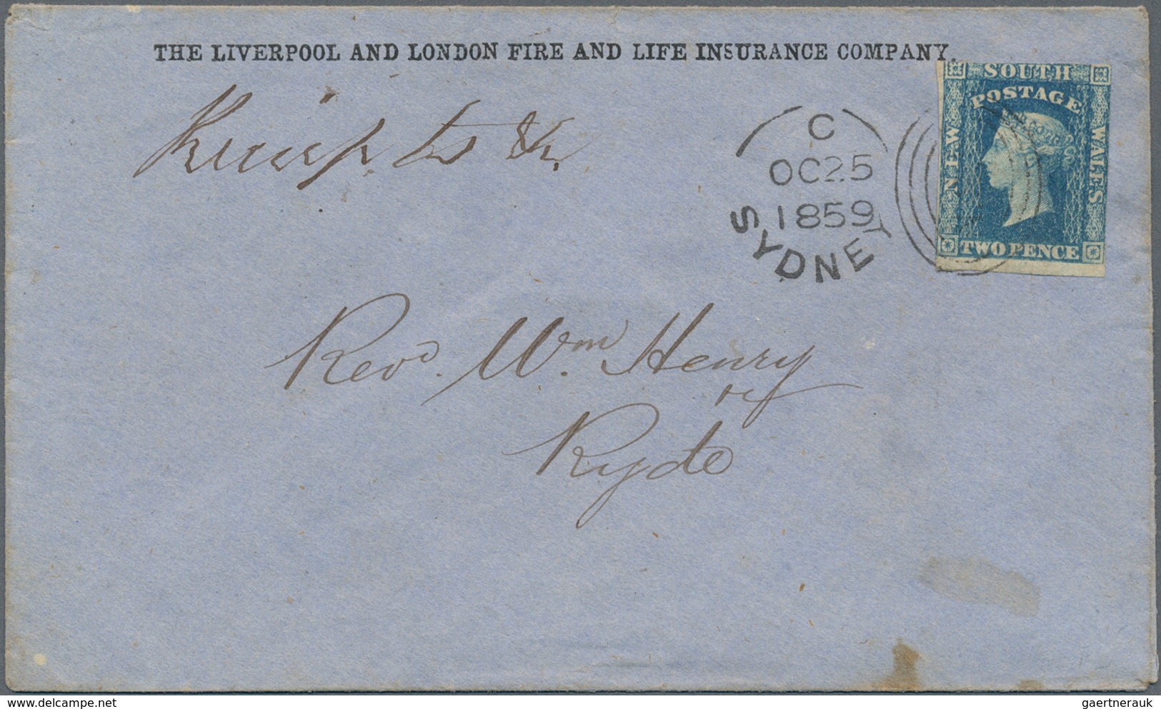 Neusüdwales: 1859/1912, Lot Of Four Covers With Sender's Imprints On Front, E.g. Typewriter Manufact - Cartas & Documentos