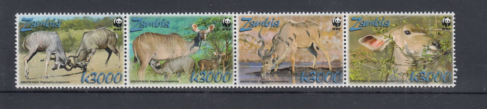 Sambia Michel Cat.No.    Mnh/** 1606/1609 Wwf - Zambie (1965-...)