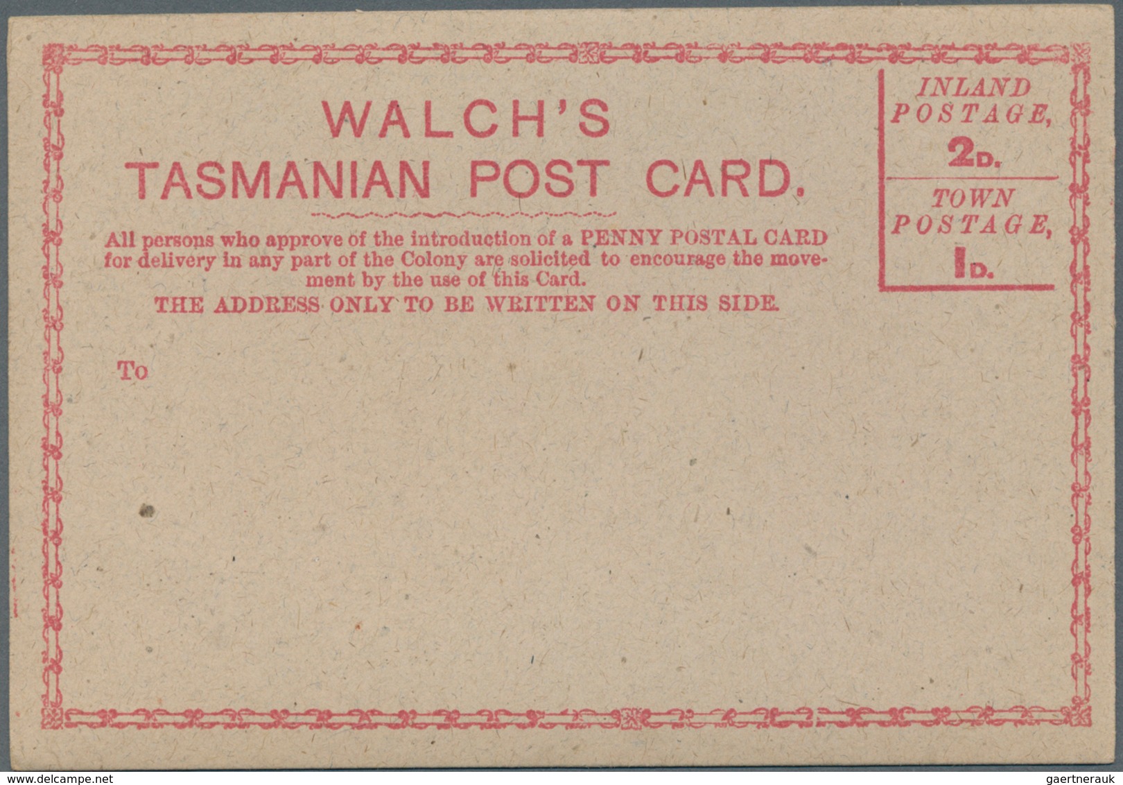 Tasmanien - Ganzsachen: 1890/1920 (ca), Nice Lot Of Unused Stationaries With At Least 25 Pieces Of T - Lettres & Documents