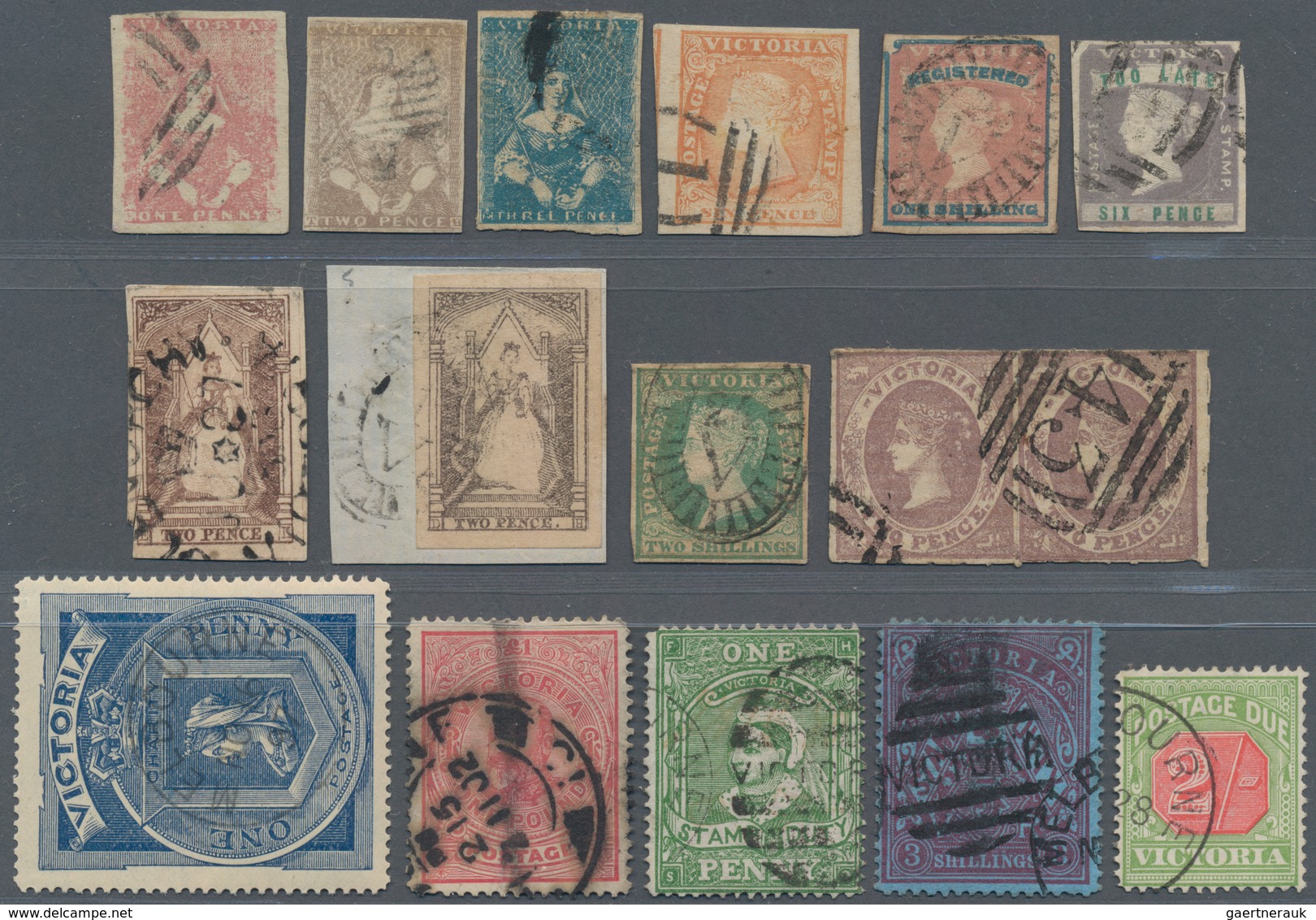 Victoria: 1850/1905 (ca.), Collection On Album Pages With Several Better And Interesting Stamps Incl - Lettres & Documents