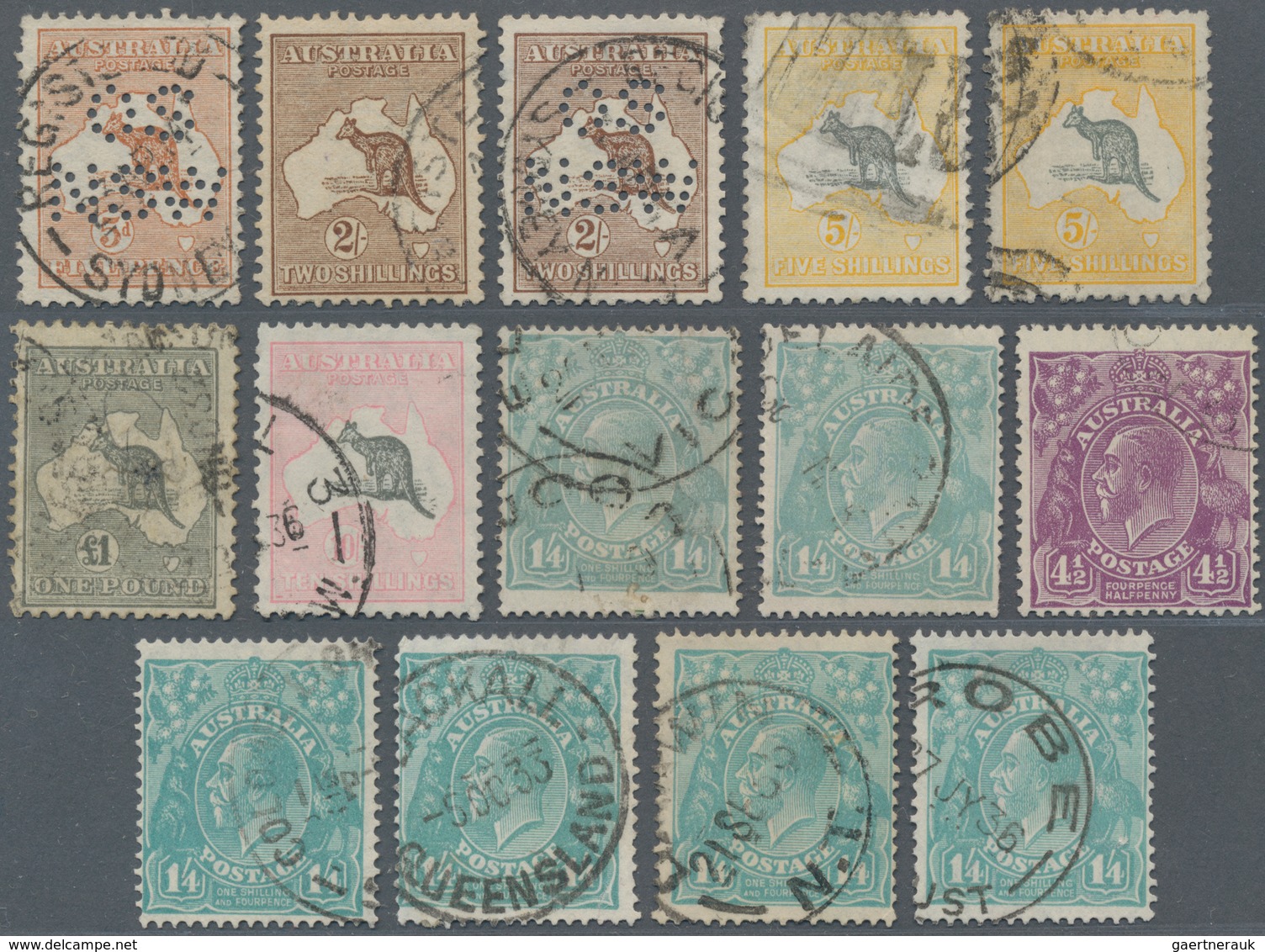 Australien: 1853/2000 (ca.), Duplicates Incl. The AUSTRALIAN STATES In Twelve Large And One Small St - Collections