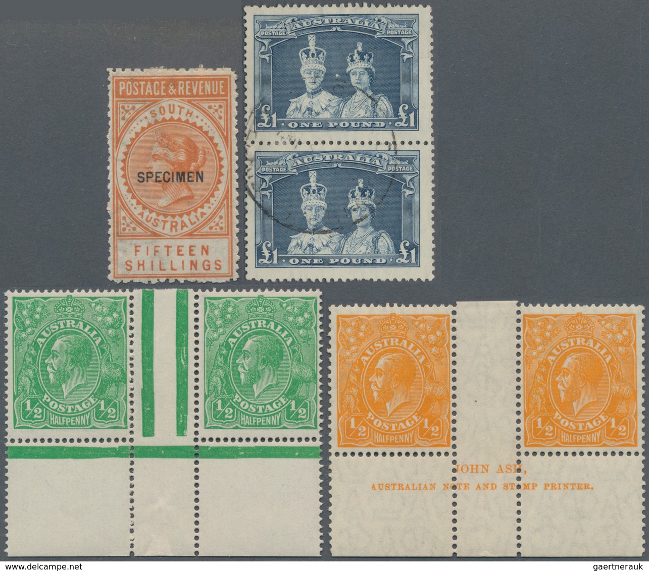 Australien: 1853/2000 (ca.), Duplicates Incl. The AUSTRALIAN STATES In Twelve Large And One Small St - Collections