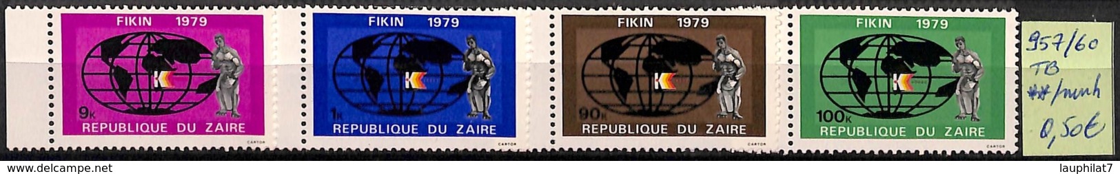 [825110]TB//**/Mnh-Zaïre 1979 - N° 957/60 - Neufs