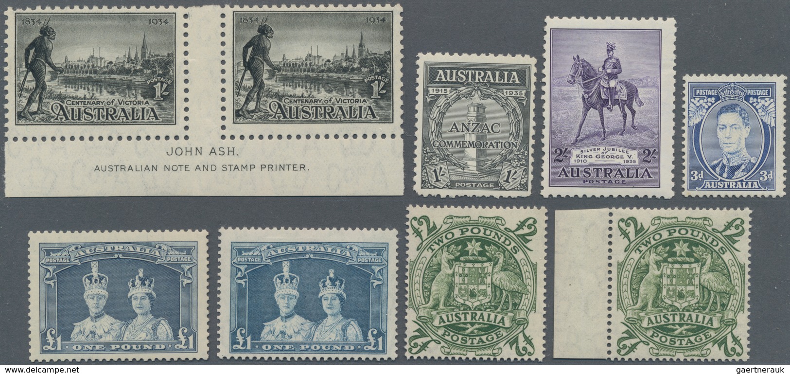 Australien: 1913/1995 (ca.), Collection In 13 KABE Albums On Self-made Album Pages With Many Better - Collections