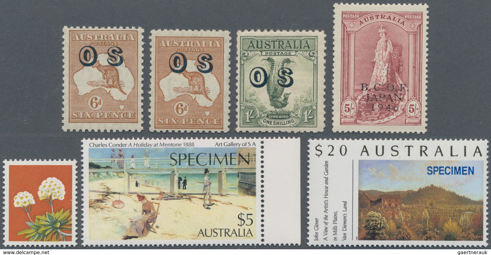 Australien: 1913/1995 (ca.), Collection In 13 KABE Albums On Self-made Album Pages With Many Better - Colecciones