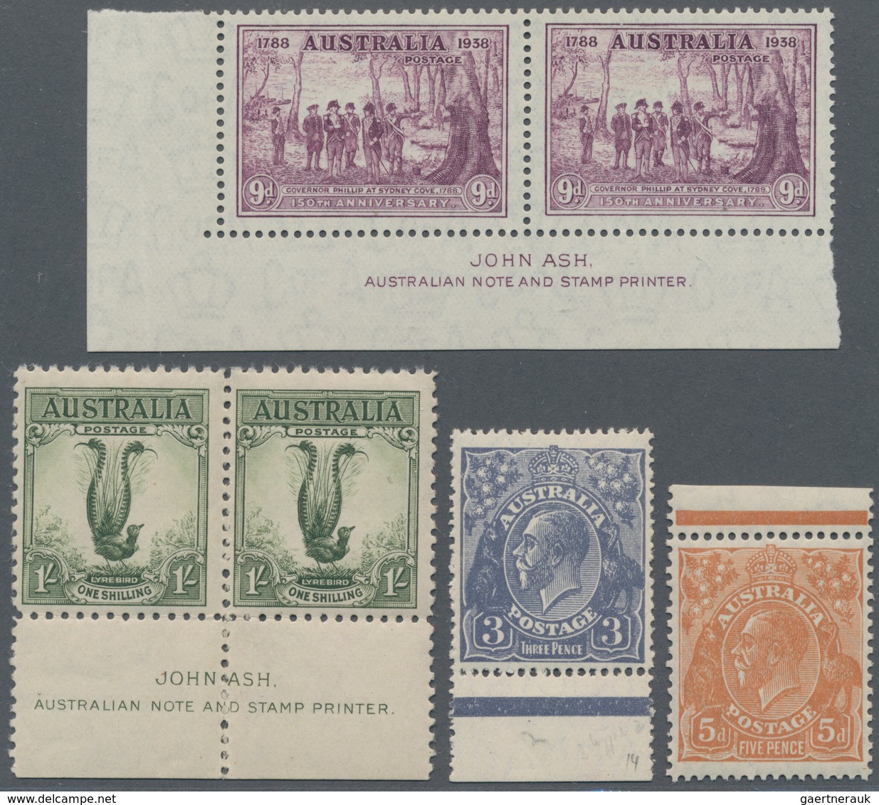 Australien: 1913/1995 (ca.), Duplicates In Four Large And One Small Stockbooks With Several Better I - Verzamelingen