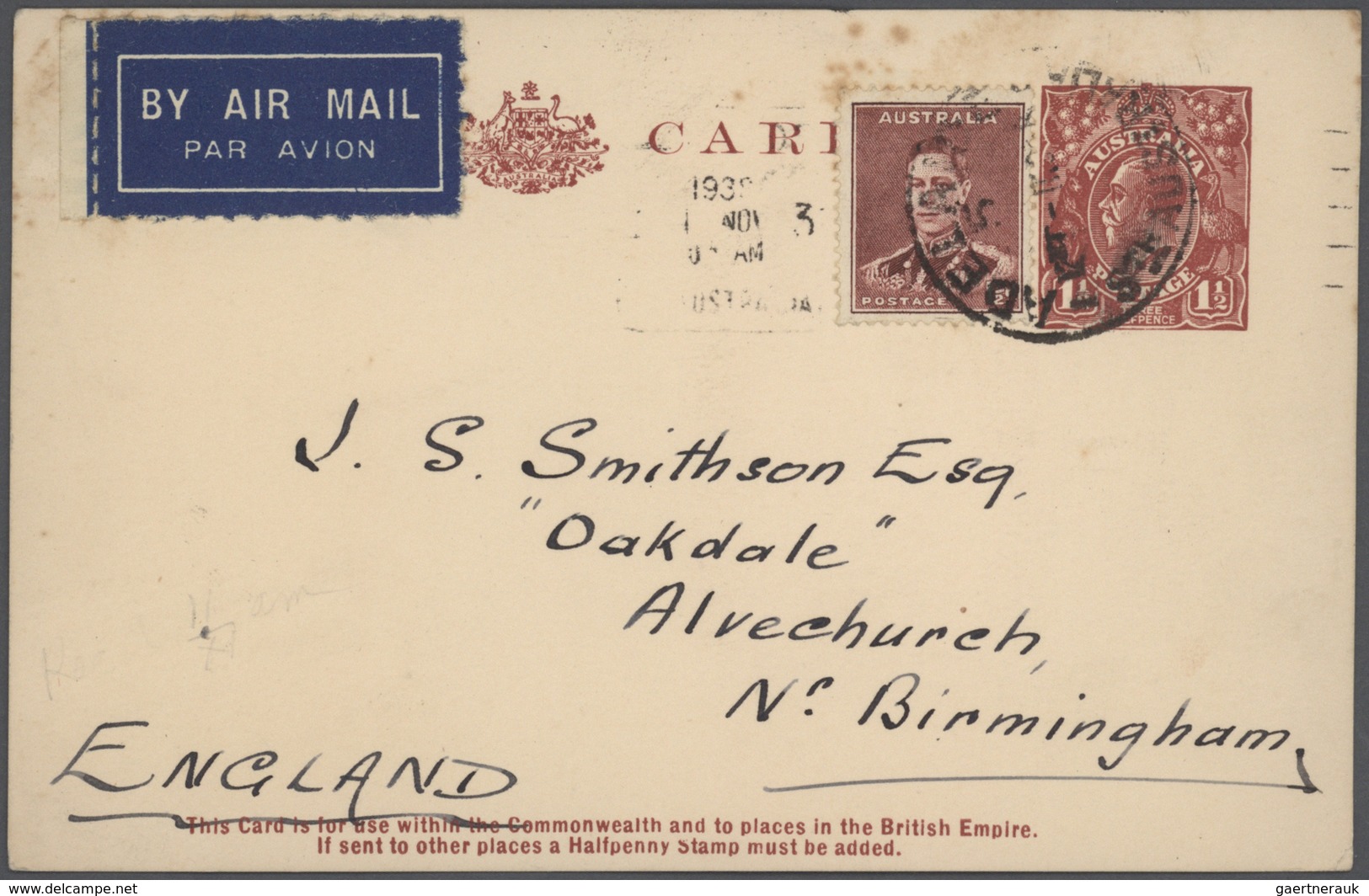 Australien: 1915/2005 (ca.), accumulation with about 620 covers and postal stationeries incl. severa