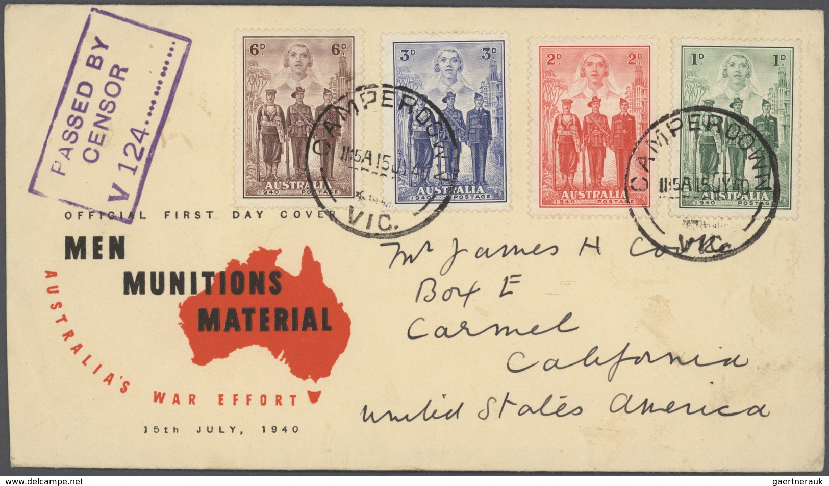 Australien: 1915/2005 (ca.), accumulation with about 620 covers and postal stationeries incl. severa