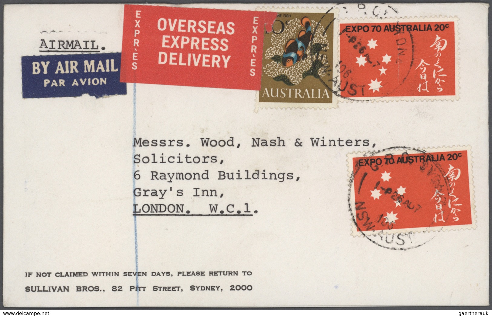 Australien: 1915/2005 (ca.), accumulation with about 620 covers and postal stationeries incl. severa